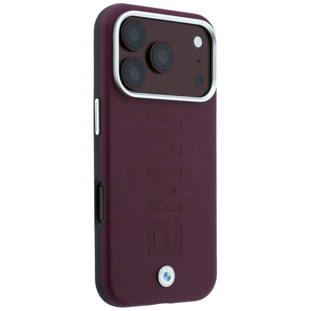 BMW iPhone 17 Pro/iPhone 18 Pro Cover Centreret præget Bourgogne