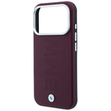 BMW iPhone 17 Pro/iPhone 18 Pro Cover Centreret præget Bourgogne