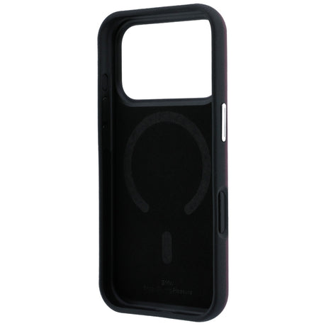 BMW iPhone 17 Pro Max/iPhone 18 Pro Max Cover med centreret præget design bordeaux