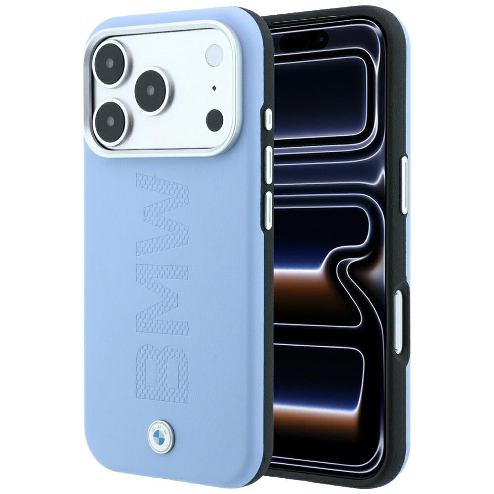 BMW iPhone 17 Pro/iPhone 18 Pro Cover Centreret præget Blå