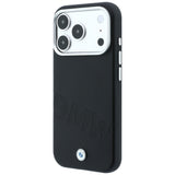 BMW iPhone 17 Pro/iPhone 18 Pro Cover Inclined Deboss Sort