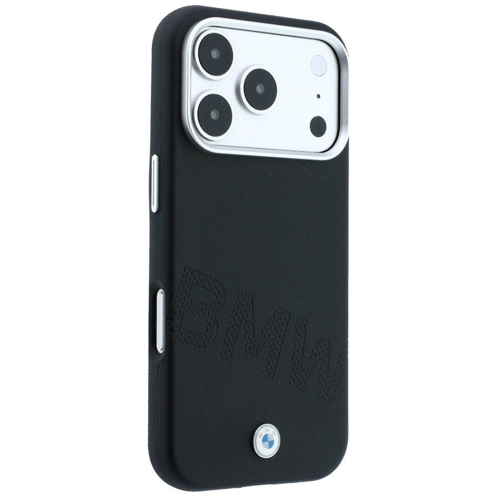 BMW iPhone 17 Pro/iPhone 18 Pro Cover Inclined Deboss Sort