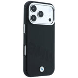 BMW iPhone 17 Pro/iPhone 18 Pro Cover Inclined Deboss Sort