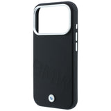 BMW iPhone 17 Pro/iPhone 18 Pro Cover Inclined Deboss Sort