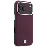 BMW iPhone 17 Pro Max/iPhone 18 Pro Max Cover Inclined Deboss Burgundy