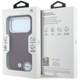 BMW iPhone 17 Pro Max/iPhone 18 Pro Max Cover Inclined Deboss Burgundy