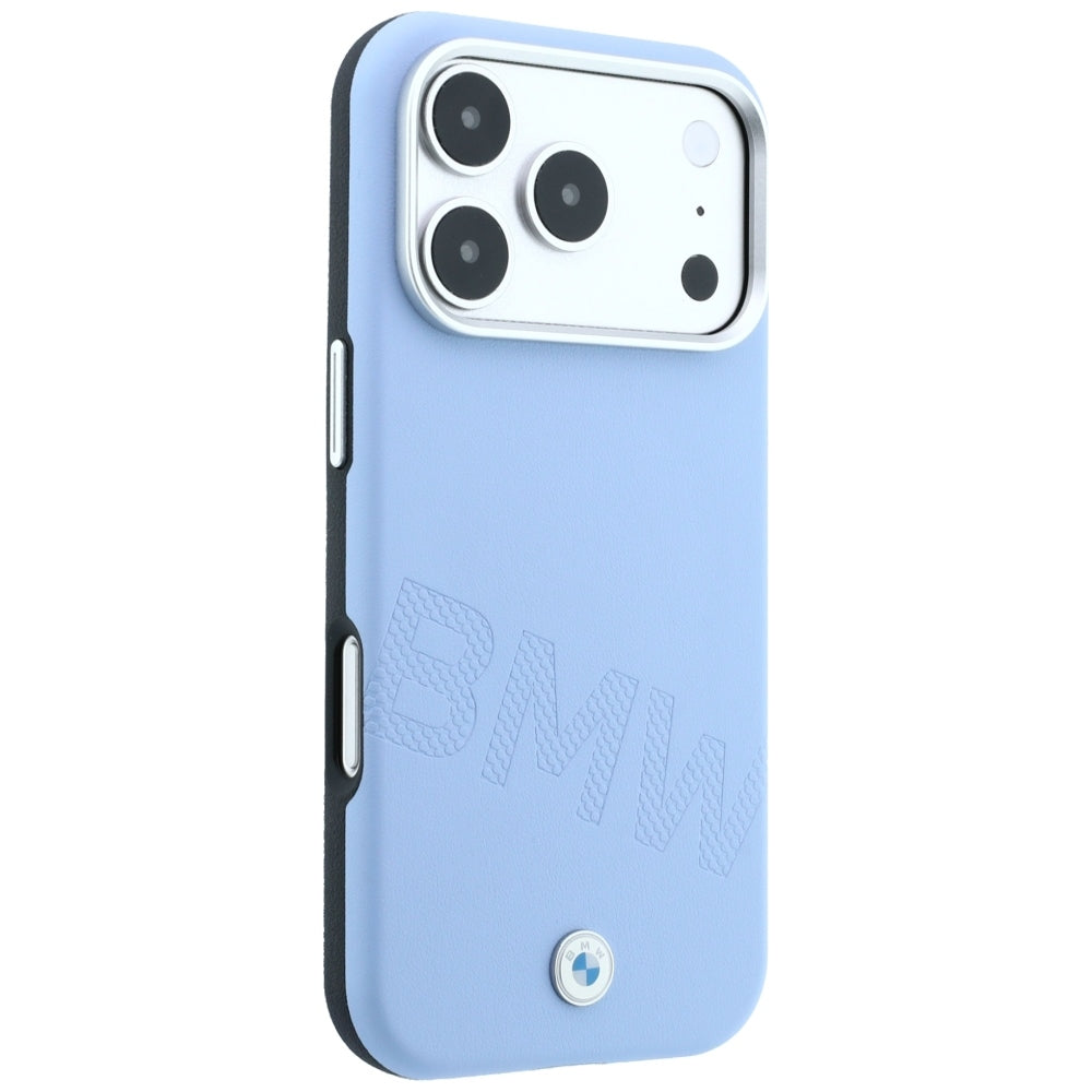 BMW iPhone 17 Pro/iPhone 18 Pro Cover Inclined Deboss Blå