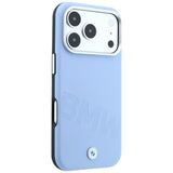BMW iPhone 17 Pro/iPhone 18 Pro Cover Inclined Deboss Blå