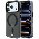 BMW iPhone 17 Pro/iPhone 18 Pro Cover Frosted Metal Logo Sort