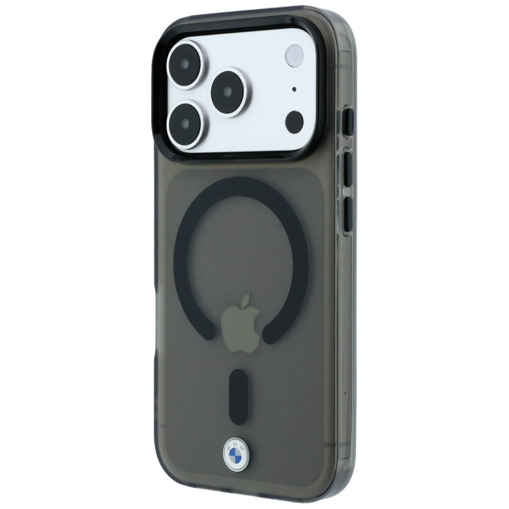 BMW iPhone 17 Pro/iPhone 18 Pro Cover Frosted Metal Logo Sort