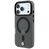 BMW iPhone 17 Pro/iPhone 18 Pro Cover Frosted Metal Logo Sort
