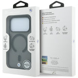 BMW iPhone 17 Pro/iPhone 18 Pro Cover Frosted Metal Logo Sort