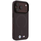 BMW iPhone 17 Pro Max/iPhone 18 Pro Max Cover M Frosted Metal Logo Burgundy