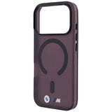 BMW iPhone 17 Pro Max/iPhone 18 Pro Max Cover M Frosted Metal Logo Burgundy