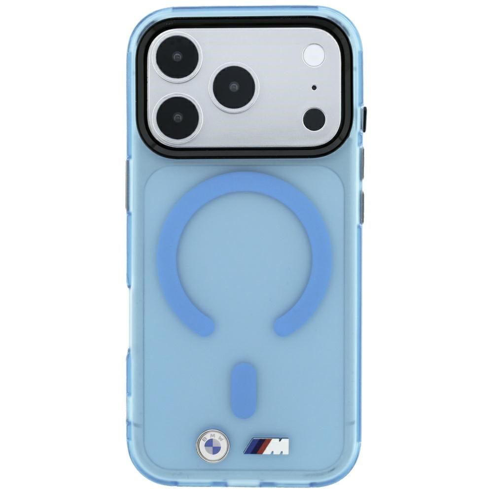 BMW iPhone 17 Pro/iPhone 18 Pro Cover M Frosted Metal Logo Blå