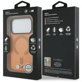 BMW iPhone 17 Pro Max/iPhone 18 Pro Max Cover M Frosted Metal Logo Orange