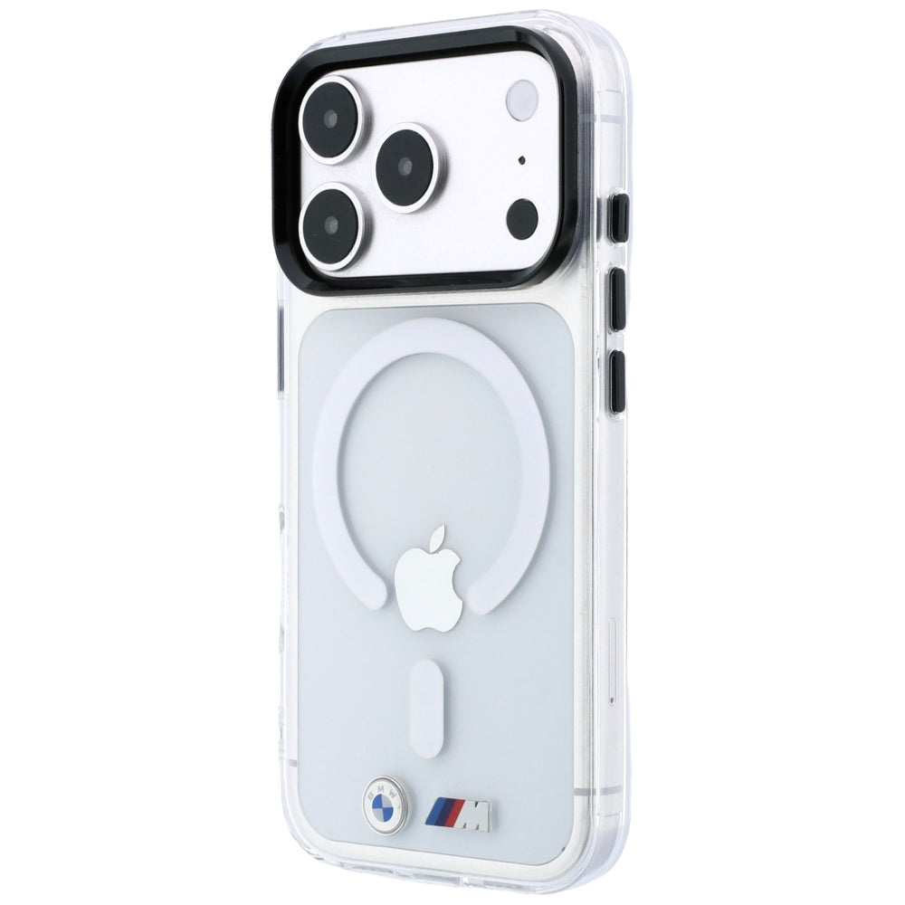 BMW iPhone 17 Pro/iPhone 18 Pro Cover M Glossy Metal Logo Klar