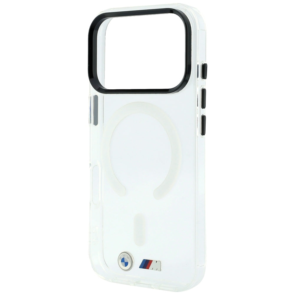 BMW iPhone 17 Pro/iPhone 18 Pro Cover M Glossy Metal Logo Klar