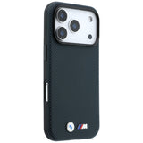 BMW iPhone 17 Pro/iPhone 18 Pro Cover M Quadrille Kevlar Metal Logo Navy