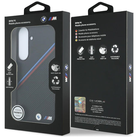 BMW Samsung Galaxy S26 FE Cover Metal Logo MagSafe Sort