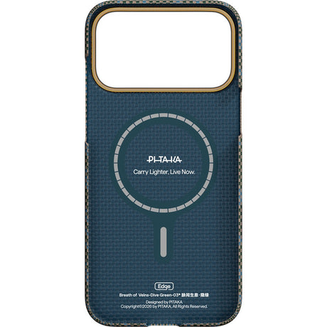 Pitaka iPhone 17 Pro Max Cover Edge MagSafe Dive Green