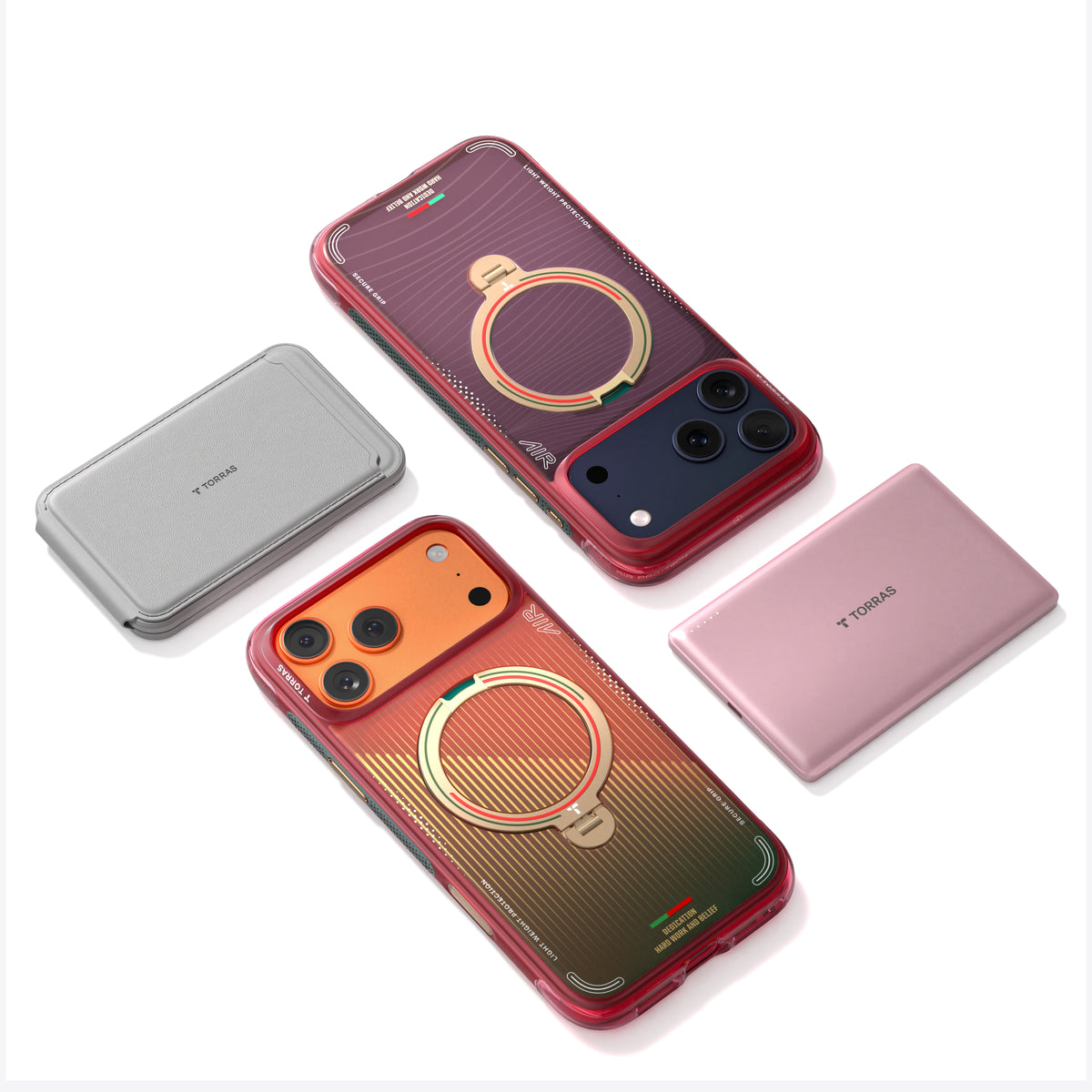 Torras iPhone 17 Pro Max Cover Ostand Q3 Air Portugal Wave of Passion