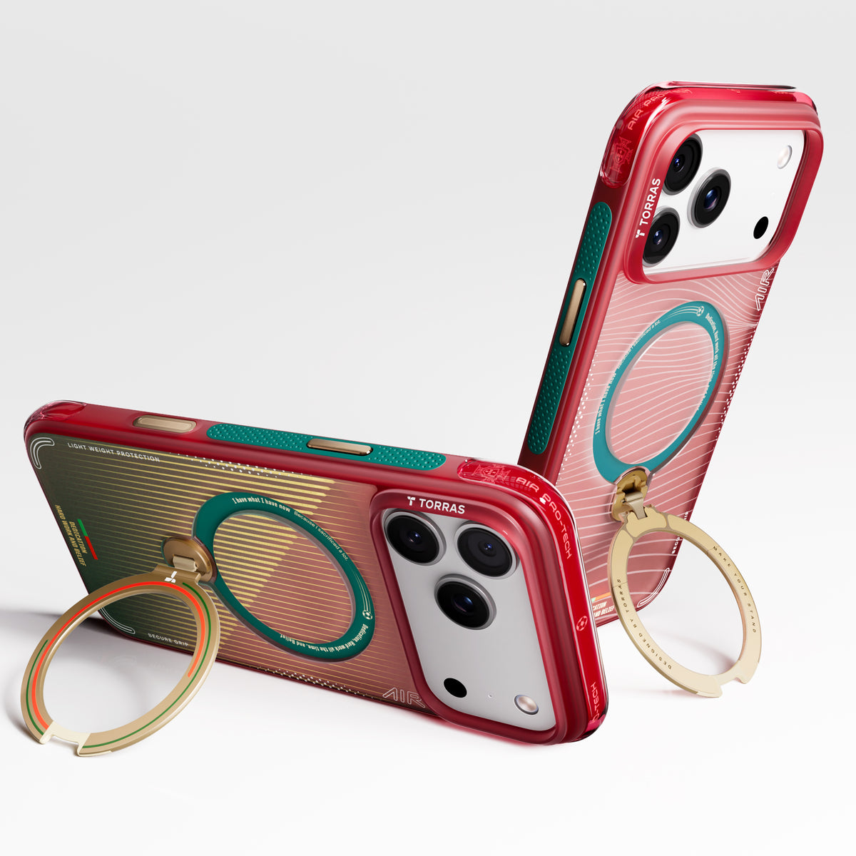Torras iPhone 17 Pro Max Cover Ostand Q3 Air Portugal Wave of Passion
