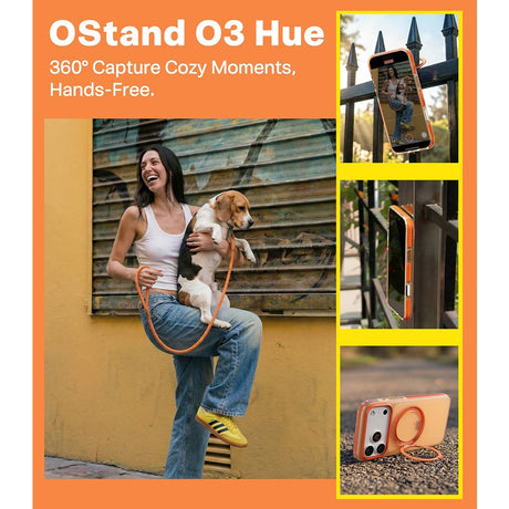 Torras iPhone 17 Pro Max Cover Ostand O3 Hue Golden Citrus