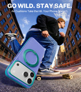 Torras iPhone 17 Pro Max Cover Ostand O3 Hue Indigo Blue