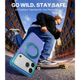 Torras iPhone 17 Pro Max Cover Ostand O3 Hue Indigo Blue
