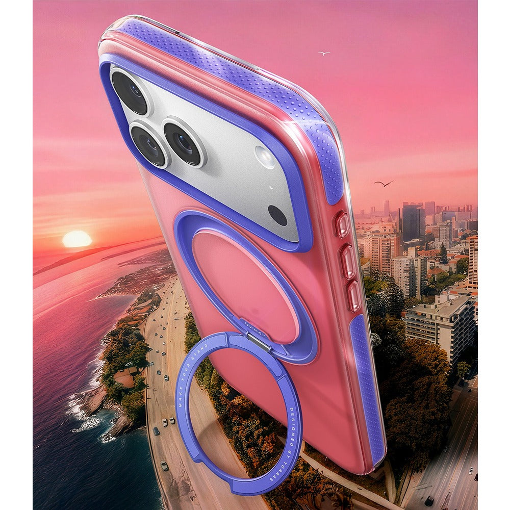 Torras iPhone 17 Pro Max Cover Ostand O3 Hue Blush Pink