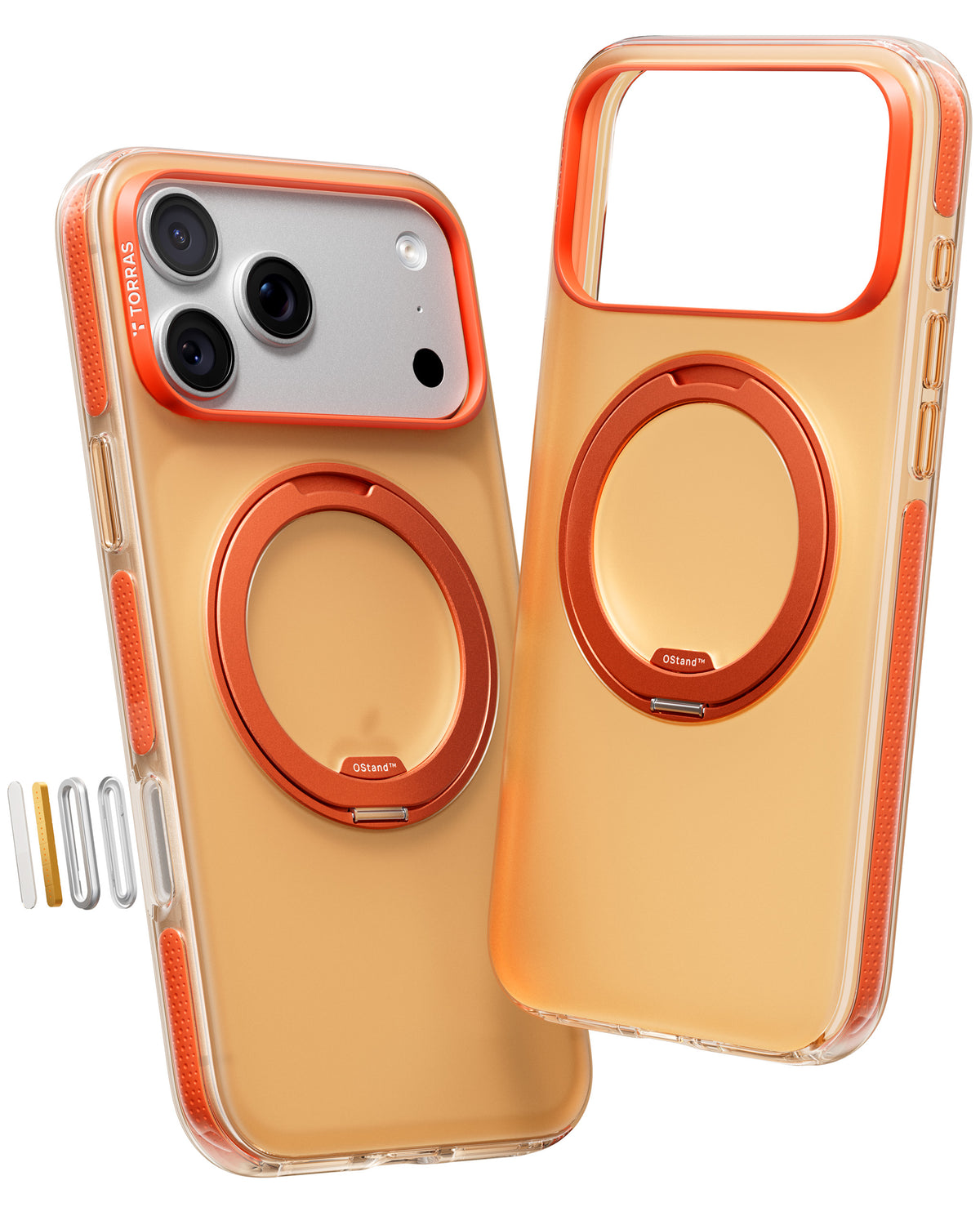 Torras iPhone 17 Pro Cover Ostand O3 Hue Golden Citrus