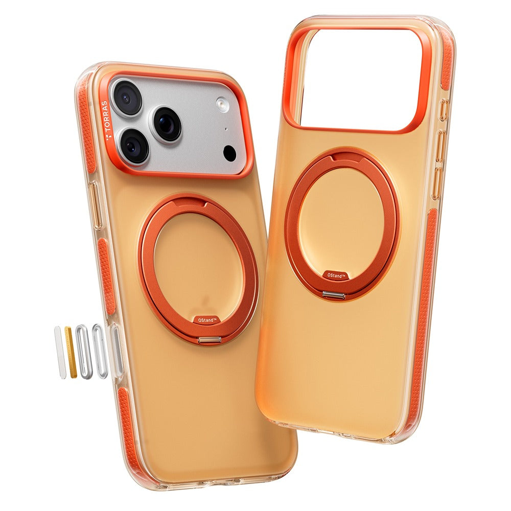 Torras iPhone 17 Pro Max Cover Ostand O3 Hue Golden Citrus
