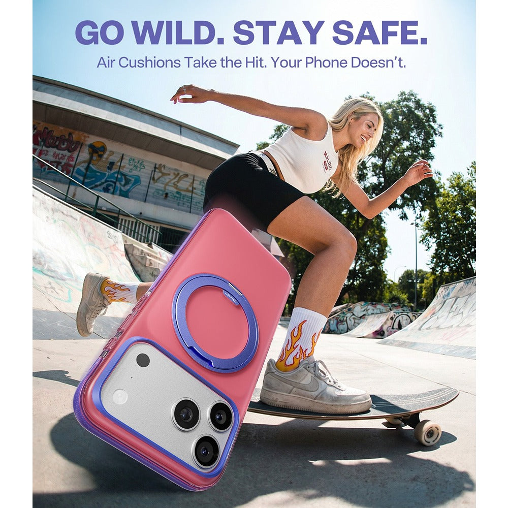 Torras iPhone 17 Pro Cover Ostand O3 Hue Blush Pink