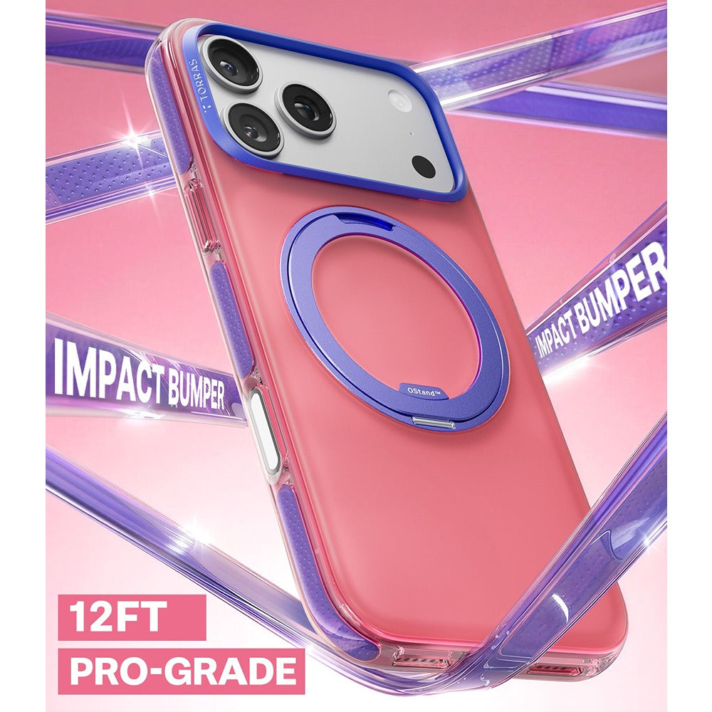 Torras iPhone 17 Pro Max Cover Ostand O3 Hue Blush Pink
