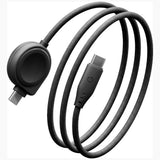 Energea Flow Duo 2-i-1 USB-C-opladningskabel med Samsung Galaxy Watch-oplader 1,5m