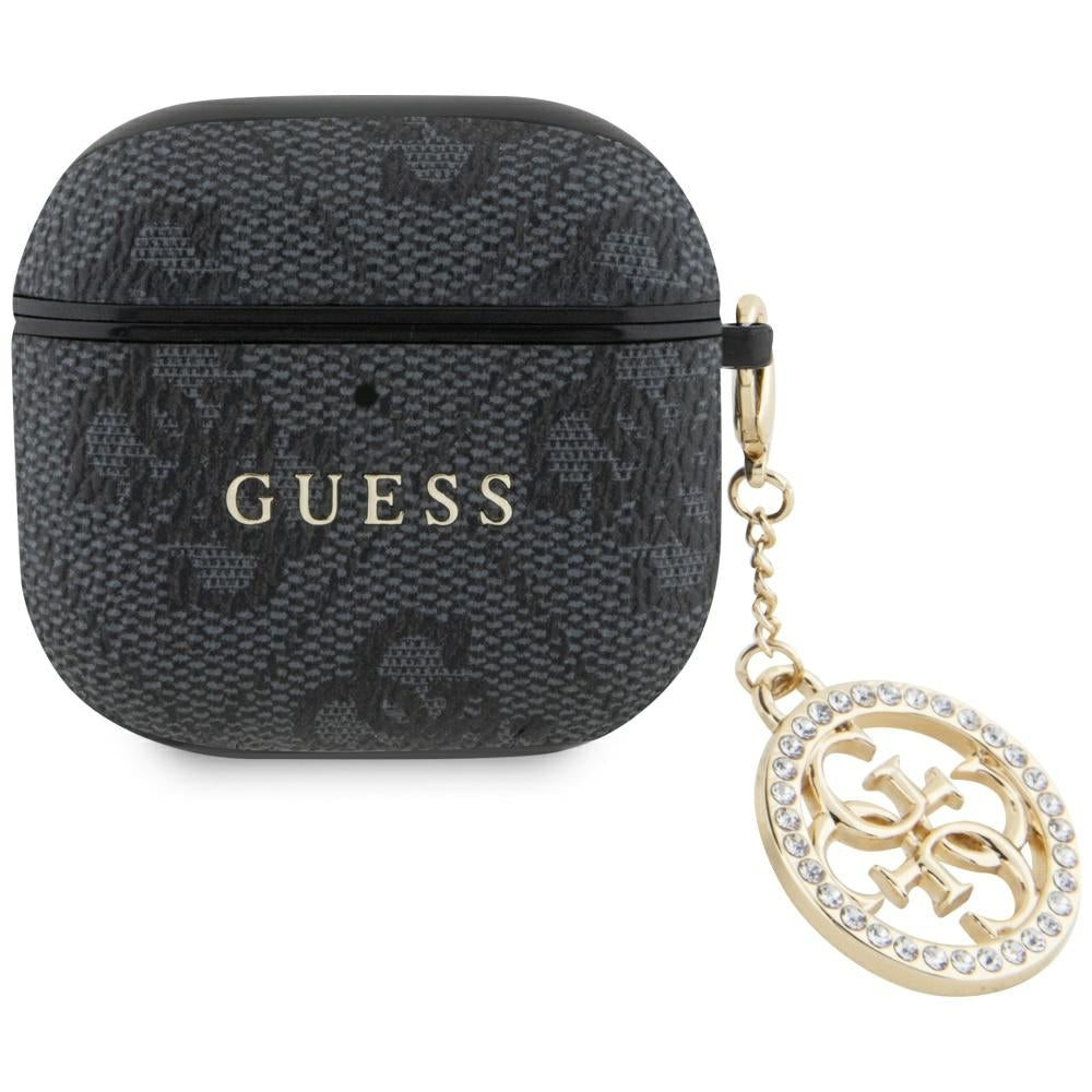 Guess AirPods 4 Cover 4G Strass Charm Sort