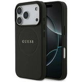 Guess iPhone 17 Pro/iPhone 18 Pro Cover med kornet sort