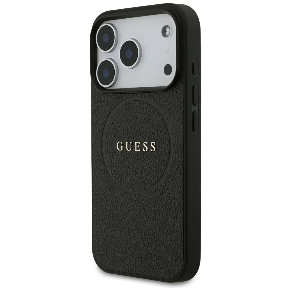 Guess iPhone 17 Pro/iPhone 18 Pro Cover med kornet sort