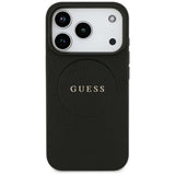 Guess iPhone 17 Pro/iPhone 18 Pro Cover med kornet sort