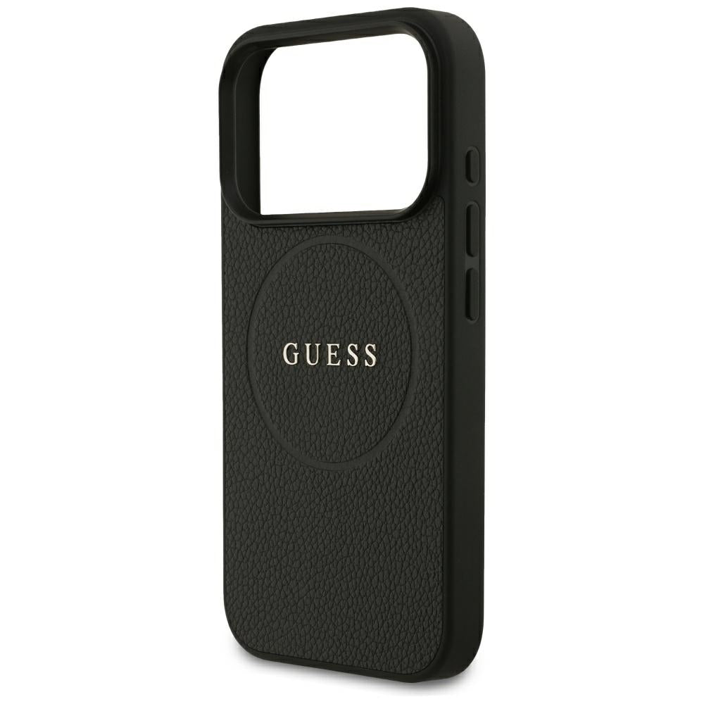 Guess iPhone 17 Pro/iPhone 18 Pro Cover med kornet sort