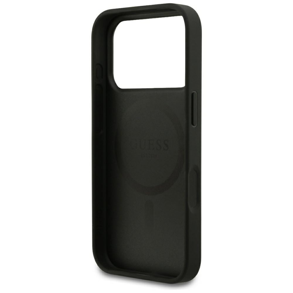 Guess iPhone 17 Pro/iPhone 18 Pro Cover med kornet sort