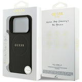 Guess iPhone 17 Pro/iPhone 18 Pro Cover med kornet sort