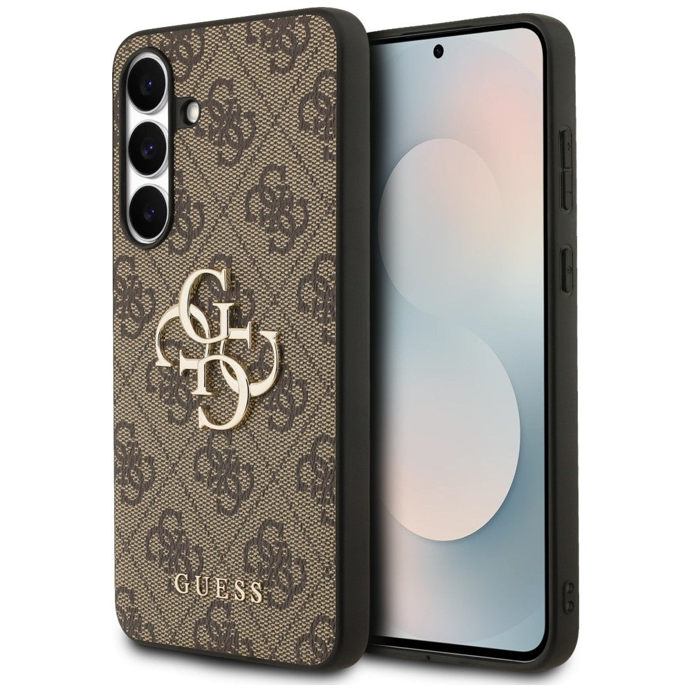 Guess Samsung Galaxy S25 FE Cover 4G Metal Logo Brun