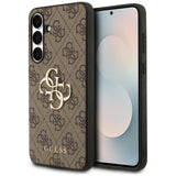Guess Samsung Galaxy S25 FE Cover 4G Metal Logo Brun