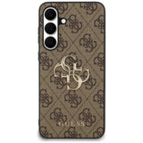 Guess Samsung Galaxy S25 FE Cover 4G Metal Logo Brun