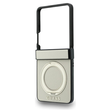 Guess Samsung Galaxy Z Flip 8 Cover Ring Stand MagSafe Guld