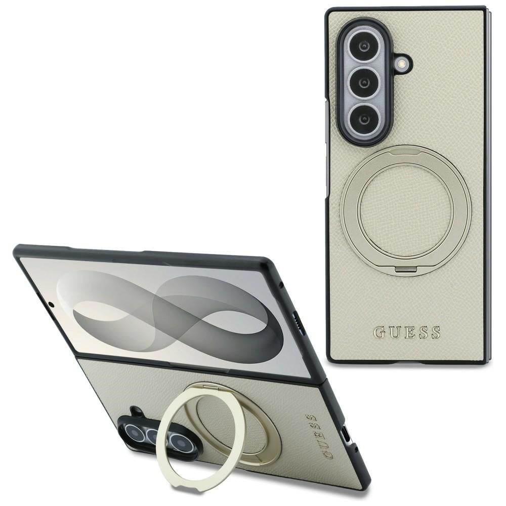 Guess Samsung Galaxy Z Fold 8 Ultra Cover Ring Stand MagSafe Guld