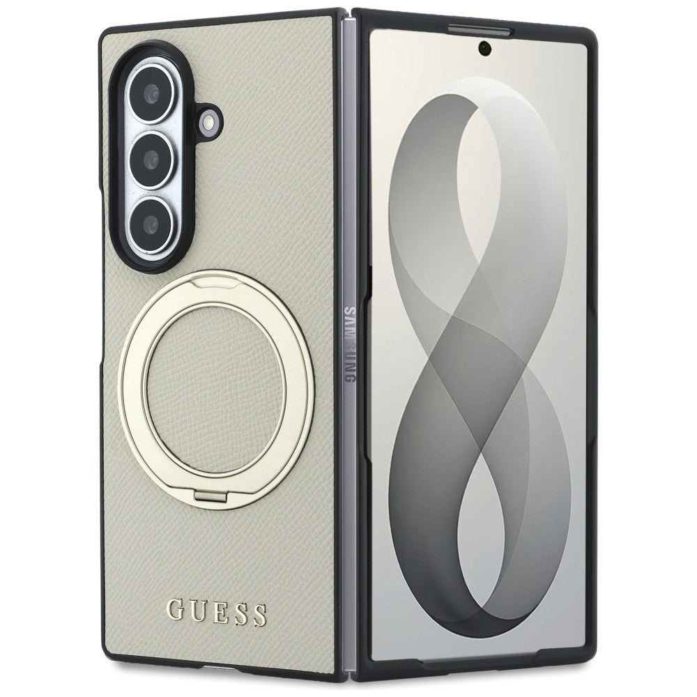 Guess Samsung Galaxy Z Fold 8 Ultra Cover Ring Stand MagSafe Guld