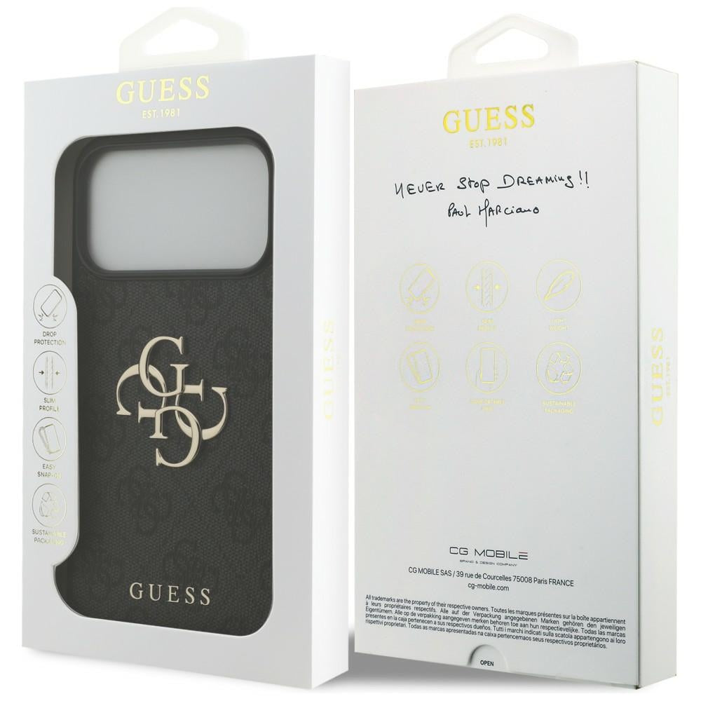 Guess iPhone 17 Pro Max/iPhone 18 Pro Max Cover 4G Big Logo Sort